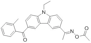 1-[9-Ethyl-6-(2-methylbenzoyl)-9H-carbazol-3-yl]ethanone 1-(O-acetyloxime) CAS: 478556-66-0